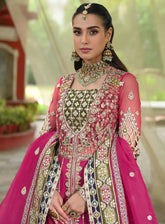 Singhar By Qalamkar Wedding Formals Embroidered Net 3 Piece Unstitched Suit QLM24SW RF-04 RIMEL